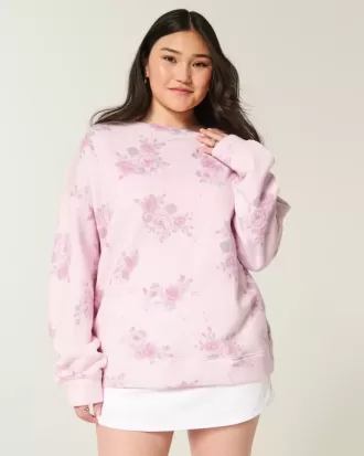 Felpa oversize con fiocco posteriore