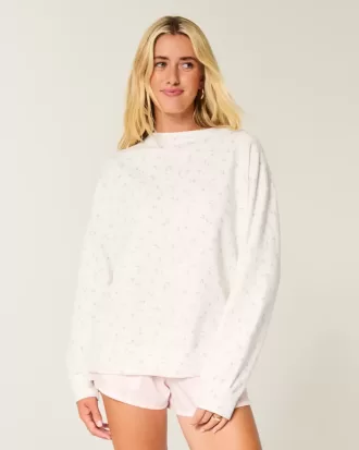 Felpa oversize con fiocco posteriore