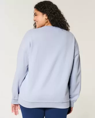 Felpa oversize con scollo a V e grafica Gameday