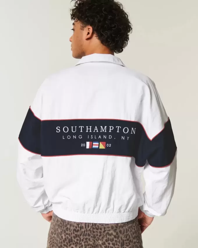 Giacca con cerniera grafica Southampton NY
