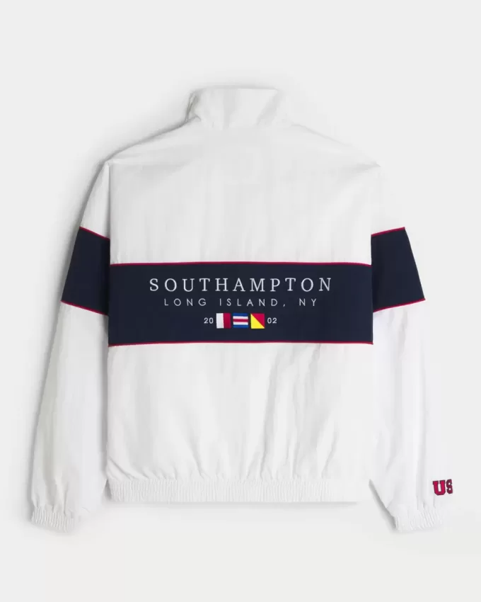 Giacca con cerniera grafica Southampton NY