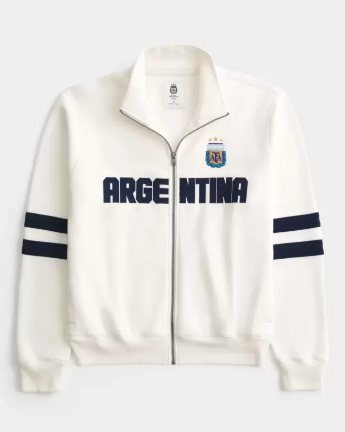 Giacca da tuta in pile con grafica AFA dell’Argentina