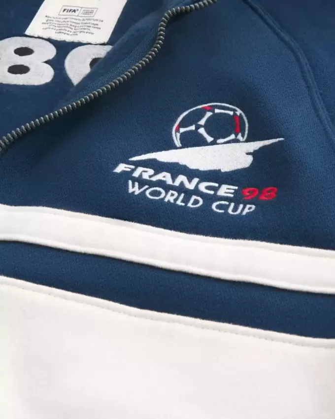 Giacca da tuta in pile con grafica della Coppa del Mondo FIFA Francia 1998