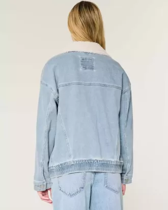Giacca in denim chiaro