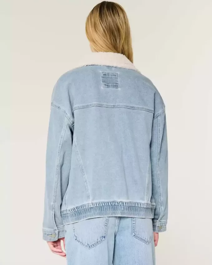 Giacca in denim chiaro
