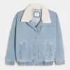 Giacca in denim chiaro