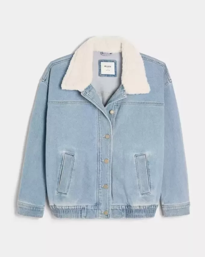 Giacca in denim chiaro