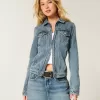Giacca in denim con cerniera