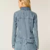 Giacca in denim con cerniera