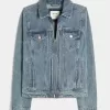 Giacca in denim con cerniera