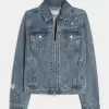 Giacca in denim con grafica della classe del ’26