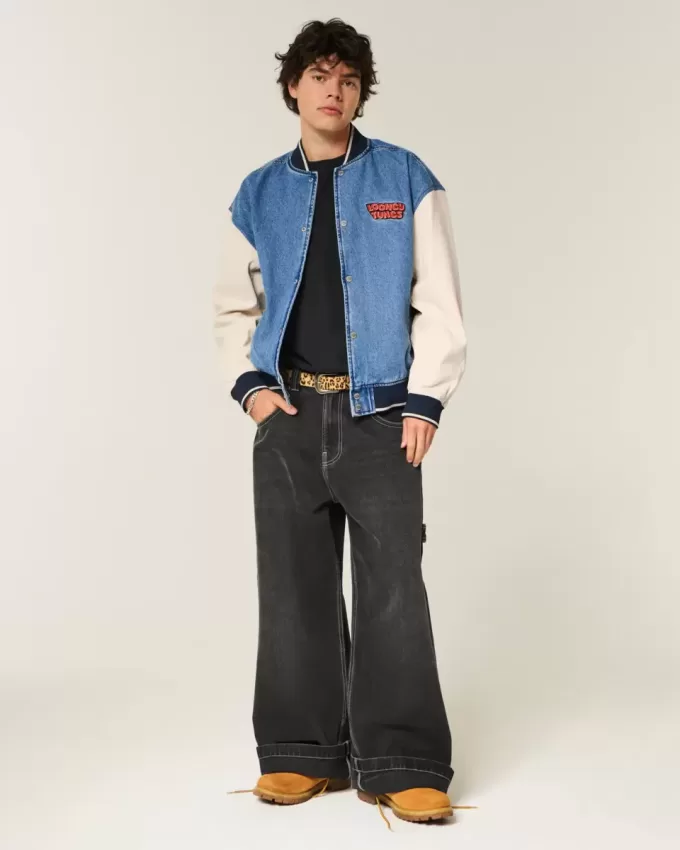 Giacca in denim con grafica Looney Tunes