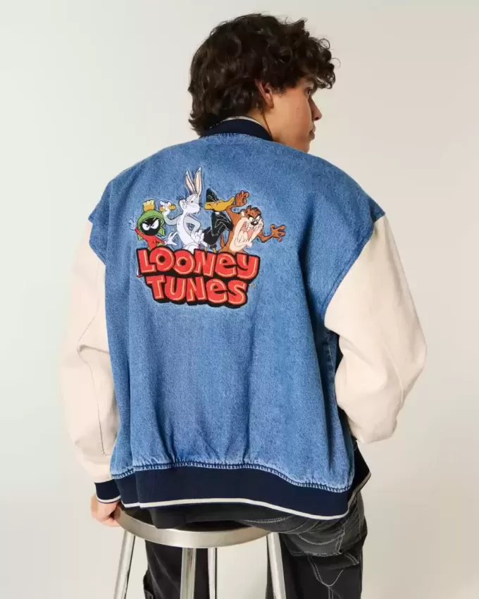 Giacca in denim con grafica Looney Tunes