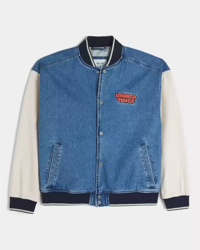 Giacca in denim con grafica Looney Tunes