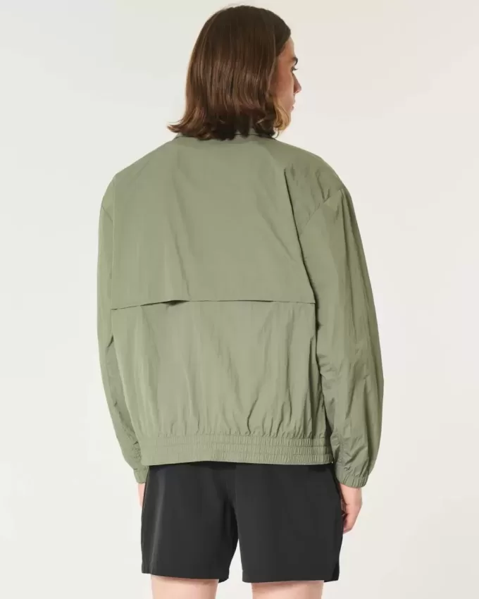 Giacca in nylon con cerniera