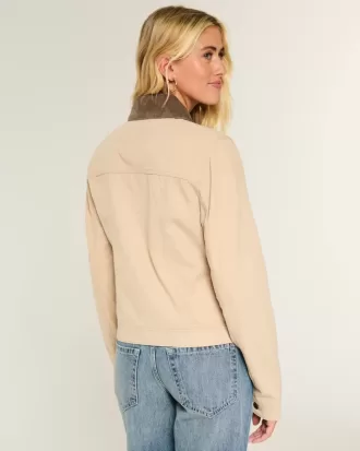 Giacca in twill con cerniera