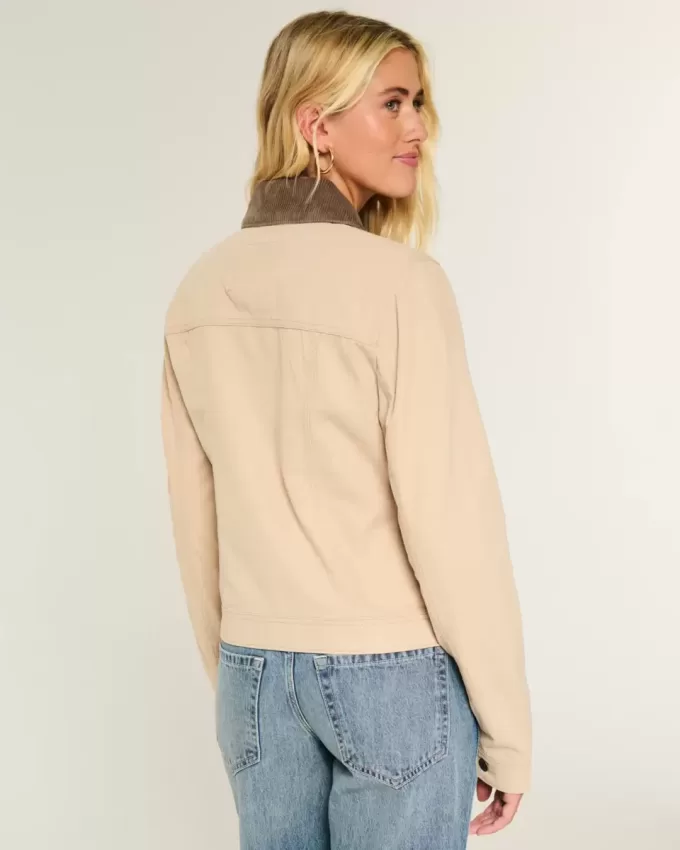 Giacca in twill con cerniera