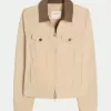 Giacca in twill con cerniera