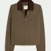 Giacca in twill con cerniera