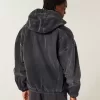 Giacca skater in denim con cerniera
