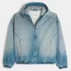 Giacca skater in denim con cerniera
