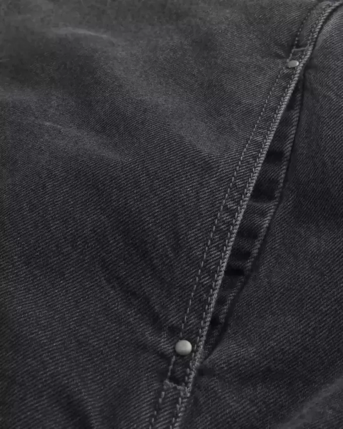 Giacca skater in denim con cerniera
