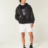 Giacca skater in denim nero lavato