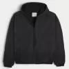 Giacca skater in denim nero lavato