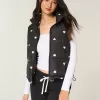 Gilet imbottito con motivo a cuore