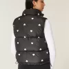 Gilet imbottito con motivo a cuore