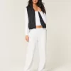 Gilet imbottito con motivo a fiocco