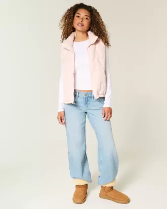 Gilet imbottito con motivo a fiocco