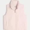 Gilet imbottito con motivo a fiocco