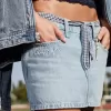 Gonna-pantalone in denim a vita bassa della classe del ’26
