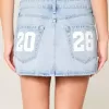 Gonna-pantalone in denim a vita bassa della classe del ’26