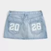 Gonna-pantalone in denim a vita bassa della classe del ’26