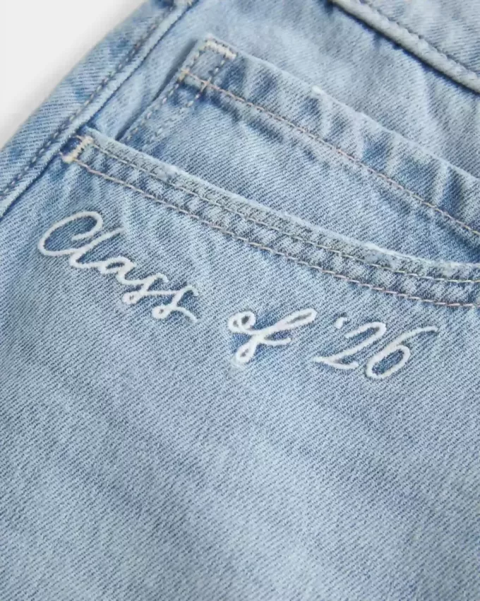 Gonna-pantalone in denim a vita bassa della classe del ’26
