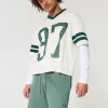 Hollister Feel Good Fleece Shorts larghi a metà coscia