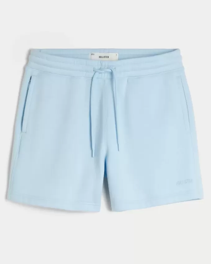 Hollister Feel Good Fleece Shorts larghi a metà coscia