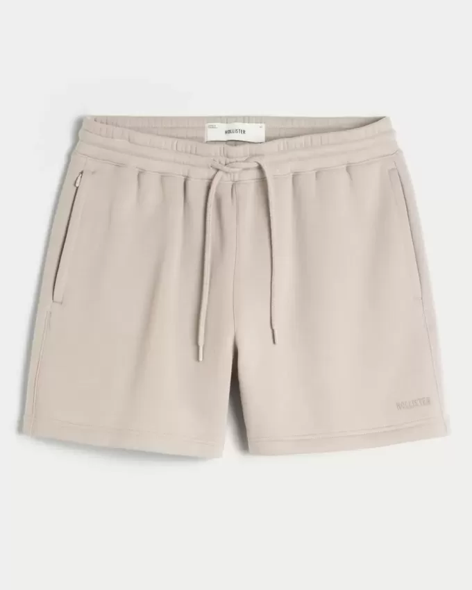 Hollister Feel Good Fleece Shorts larghi a metà coscia