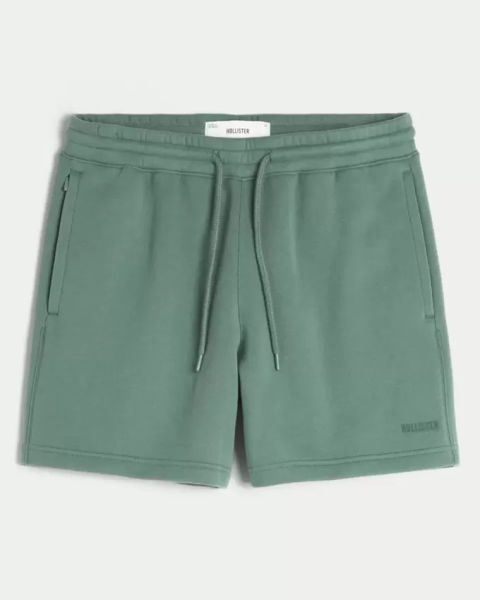 Hollister Feel Good Fleece Shorts larghi a metà coscia