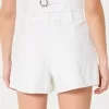 Hollister Livvy Pantaloncini in misto lino a vita ultra alta