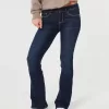 Jeans a vita bassa con lavaggio scuro