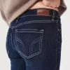 Jeans a vita bassa con lavaggio scuro