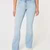 Jeans a vita media Curvy con lavaggio chiaro