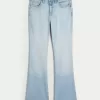 Jeans a vita media Curvy con lavaggio chiaro