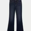 Jeans a vita media Curvy con lavaggio scuro