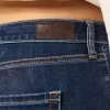 Jeans a zampa curvy a vita alta e lavaggio scuro