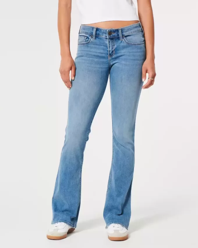 Jeans Boot a vita bassa con lavaggio medio