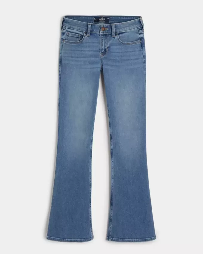 Jeans Boot a vita bassa con lavaggio medio